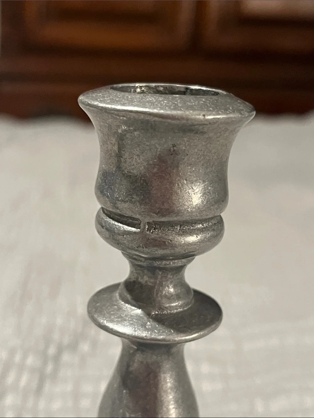 Carson Pair of Pewter Candlestick Holders 6.5” Taper Candle Stands VTG